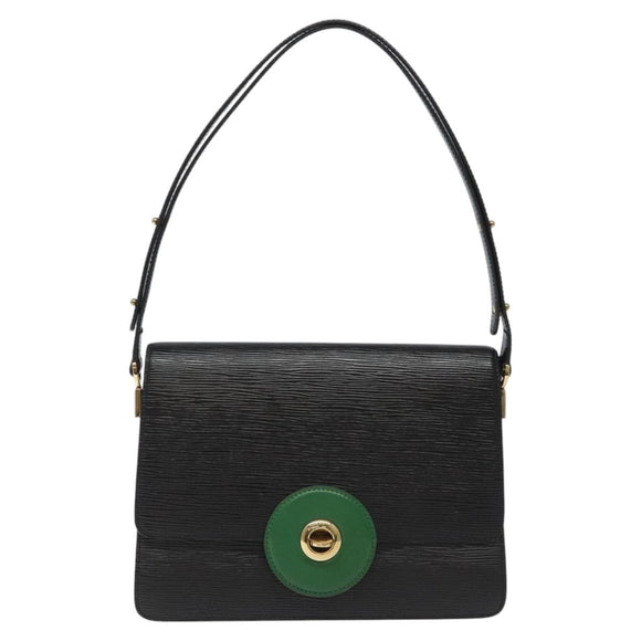 LOUIS VUITTON Epi Free Run Shoulder Bag Green Black M52414 LV Auth sw178
