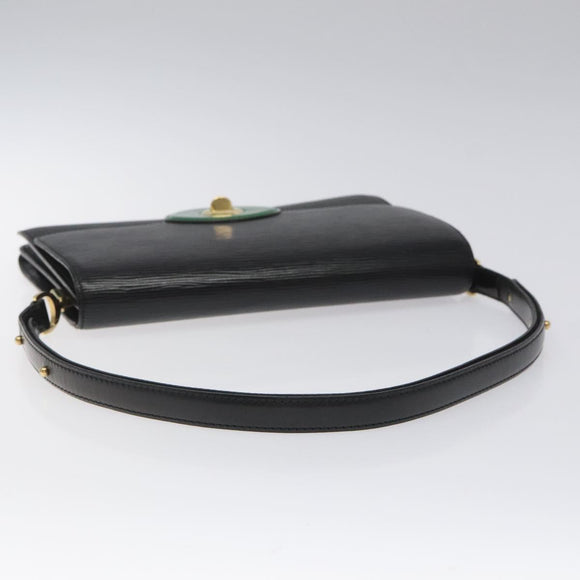 LOUIS VUITTON Epi Free Run Shoulder Bag Green Black M52414 LV Auth sw178