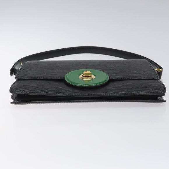 LOUIS VUITTON Epi Free Run Shoulder Bag Green Black M52414 LV Auth sw178