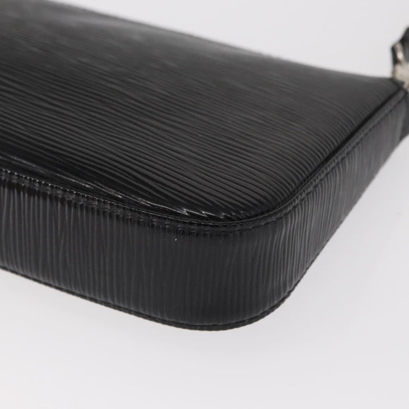 LOUIS VUITTON Epi Electric Pochette Accessoires Pouch Black M4080N Auth SW1783