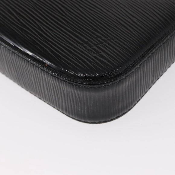 LOUIS VUITTON Epi Electric Pochette Accessoires Pouch Black M4080N Auth SW1783