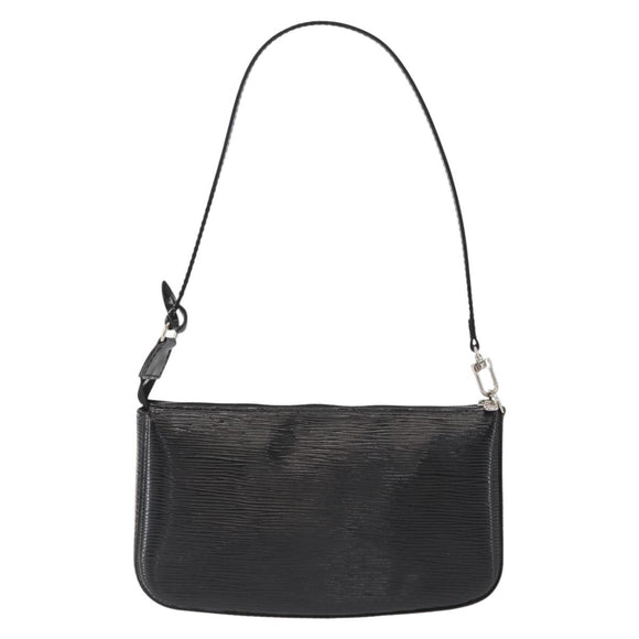 LOUIS VUITTON Epi Electric Pochette Accessoires Pouch Black M4080N Auth SW1783