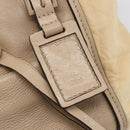 Chloe Tote Bag Leather Beige Brown Auth SW1787-14