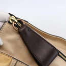 Chloe Tote Bag Leather Beige Brown Auth SW1787-16