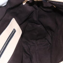 Chloe Tote Bag Leather Beige Brown Auth SW1787-19