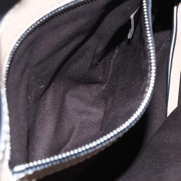 Chloe Tote Bag Leather Beige Brown Auth SW1787