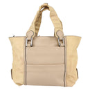 Chloe Tote Bag Leather Beige Brown Auth SW1787-3