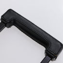 PRADA Carry Case Nylon Leather Black Silver Auth SW1789-10
