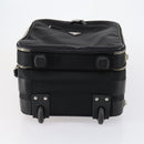 PRADA Carry Case Nylon Leather Black Silver Auth SW1789-13