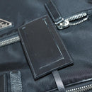PRADA Carry Case Nylon Leather Black Silver Auth SW1789-19