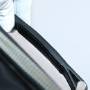 PRADA Carry Case Nylon Leather Black Silver Auth SW1789-6