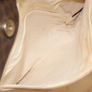 CELINE Macadam Canvas Tote Bag PVC Leather 2way Brown Gold Auth SW1793-11