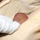 CELINE Macadam Canvas Tote Bag PVC Leather 2way Brown Gold Auth SW1793-12