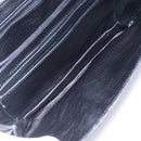 FENDI Shoulder Bag Leather Black Gold Auth SW1797-11