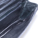 FENDI Shoulder Bag Leather Black Gold Auth SW1797-18