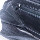 FENDI Shoulder Bag Leather Black Gold Auth SW1797-19