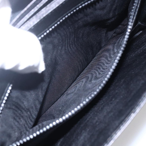 FENDI Shoulder Bag Leather Black Gold Auth SW1797