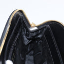 Salvatore Ferragamo Gancini Hand Bag Leather Black Gold Auth SW1799-18