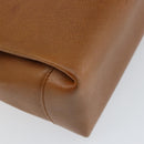 GUCCI Shoulder Bag Leather Brown Gold Auth SW1800-16