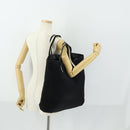 GUCCI GG Canvas Sherry Line Hand Bag Black 123439 Auth SW1801-20