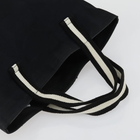 GUCCI GG Canvas Sherry Line Hand Bag Black 123439 Auth SW1801