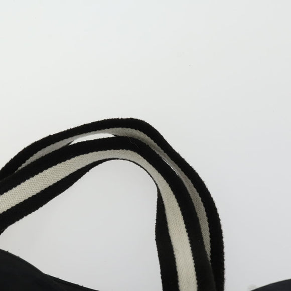 GUCCI GG Canvas Sherry Line Hand Bag Black 123439 Auth SW1801