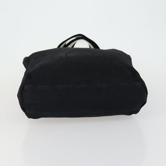 GUCCI GG Canvas Sherry Line Hand Bag Black 123439 Auth SW1801