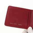 CELINE Bifold Wallet Leather White Auth SW1804AV-18