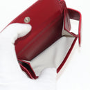 CELINE Bifold Wallet Leather White Auth SW1804AV-10