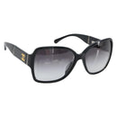 CHANEL Sunglasses plastic Black CC Auth SW1805-1