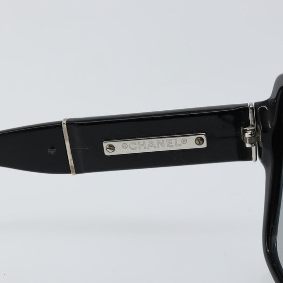 CHANEL Sunglasses plastic Black CC Auth SW1805
