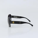 CHANEL Sunglasses plastic Black CC Auth SW1805-4