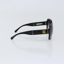 CHANEL Sunglasses plastic Black CC Auth SW1805-5