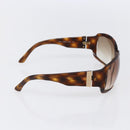 CHANEL Sunglasses plastic Brown CC Auth SW1806-4