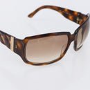 CHANEL Sunglasses plastic Brown CC Auth SW1806-6