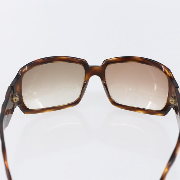 CHANEL Sunglasses plastic Brown CC Auth SW1806