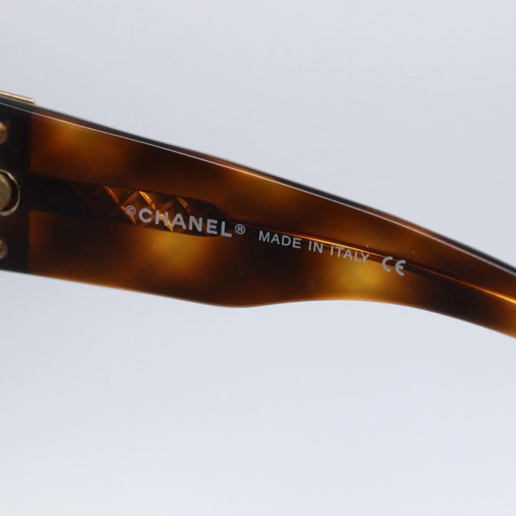 CHANEL Sunglasses plastic Brown CC Auth SW1806