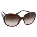 CHANEL Sunglasses plastic Brown CC Auth SW1807-1