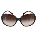 CHANEL Sunglasses plastic Brown CC Auth SW1807-2