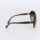 CHANEL Sunglasses plastic Brown CC Auth SW1807-4