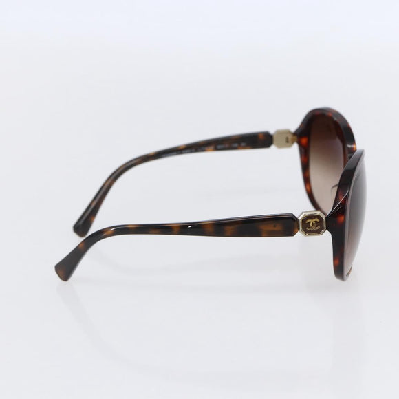 CHANEL Sunglasses plastic Brown CC Auth SW1807