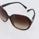 CHANEL Sunglasses plastic Brown CC Auth SW1807-7