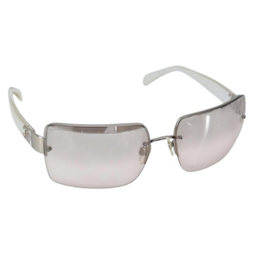 CHANEL Sunglasses plastic Clear CC Auth SW1808