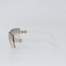 CHANEL Sunglasses plastic Clear CC Auth SW1808-4