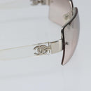 CHANEL Sunglasses plastic Clear CC Auth SW1808-8