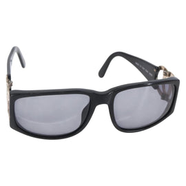 CHANEL Sunglasses plastic Black CC Auth SW1810