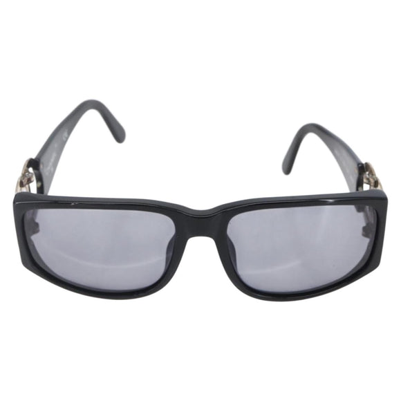 CHANEL Sunglasses plastic Black CC Auth SW1810