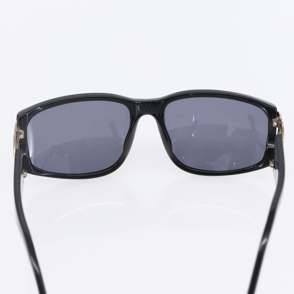 CHANEL Sunglasses plastic Black CC Auth SW1810