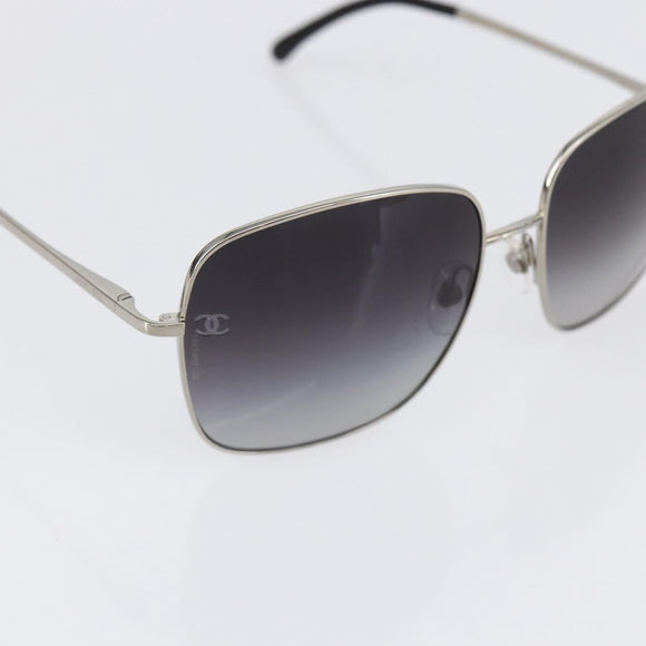 CHANEL Sunglasses plastic Black CC Auth SW1811