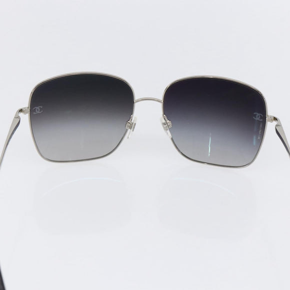 CHANEL Sunglasses plastic Black CC Auth SW1811